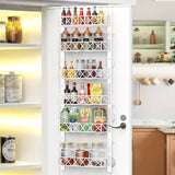 CARLA HOME 6 Tier Adjustable Baskets Over Door Pantry Organiser for Home Kitchen LSB-36119