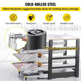 Drawer Slides with Lock, 1 Pair 60 inch, Heavy-Duty Industrial Steel up to 500 lbs Capacity, 3-Fold V952-SDSSSCTD60500CW2TV0
