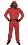 Adult Squid Game Costume Guard Tracksuit Halloween Party Red - Square - S/M V563-12232-01-S_M