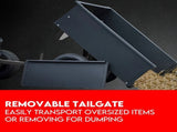 270kg Steel Dump Cart for Ride on Mower ATV Metal Garden Trailer V379-DUMPCART27