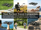 M5 Brushless Retractable Screen Drone with Live View, Optical Flow, Gesture Photo, 50x Zoom, One-Key V1232-WRJ-M5-001