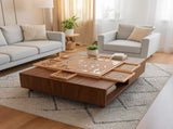 1500 Piece Rotating Wooden Jigsaw Puzzle Table 6 Drawers Board V63-849571
