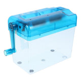 Blue Wear-Resistant Manual Shredder for Home Easy Crank Operation V1192-AZ-W-30479