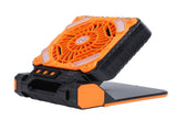 Solar Powered Camping Fan Strong Wind USB Rechargeable Battery Operated Folding Portable Camping Fan V1294-YM0901-3113240183813