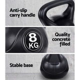 Everfit 22kg Kettlebell Set Weight Lifting Kettlebells Bench Dumbbells Gym Home FIT-K-AES-KB22K