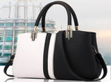 Women's PU Leather Tote Bag Large Capacity Waterproof Handbag V1263-JX-3488
