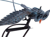 Outdoor Owl Stake Iron Simulated Handmade with Flexible Joints Owl Lawn Decor for Garden V1294-YM0901-3111240134811