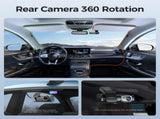 2 Channel 4K Dashcam with 1080P, 5G WiFi, GPS, Parking Monitor, Voice Control, Free 64GB TF Card V178-59112