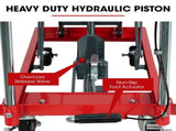 T-REX 230KG Hydraulic Scissor Lift Platform Trolley, Non-Skid Rubber Platform Pad, for Material V219-VHWLFCTRH2SA