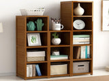 3 Piece Bamboo Adjustable Shelf Set Bookcase Display Storage Rack Stand V63-838791