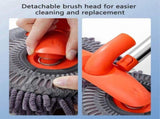 Microfiber Car Wash Brush,Long Handle Telescoping Cleaning Mop with Double Head Chenille V1369-AZ3-W-14733