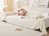 180*420CM White Premium Polyester Sofa Throw Blanket, Multi-Seasonal Use, Sofa Protector V888-ELOSUNG21127