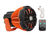 Outdoor Tent Fan Remote Control Hangable Fan with LED Light Battery Operated USB Rechargeable Fan V1294-YM0703-3113230169511