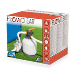 Bestway Pool Pump Sand Filter 3000GPH 11355L/H Pools Flowclear™ Filters BW-SAND-3000-58486