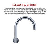 High Reach Swivel Wall Kitchen Laundry Bath Basin Spout V63-823381