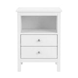Levede Bedside Table Nightstand Side End Table 2 Drawers Storage Bedroom Cabinet NI1082-WH-AU