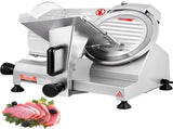 Commercial Meat Slicer, 200W Electric Deli Food Slicer, 350-400RPM Meat Slicer with 8" Carbon Steel V952-SYDRQPJ240W8WB31UV3
