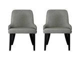 Artiss Dining Chairs Set of 2 Linen Fabric Grey BA-TW-V17-DIN5901-GYX2