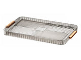 Drainage Tea Tray Plastic Multipurpose Large Capacity Transparent Tea Serving Drain Tray for Home V1294-YM0901-3118240172413
