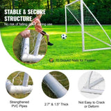 Portable Soccer Goal, 3.7x1.8M Soccer Adults Kids Backyard Soccer Large Practice Soccer V952-PVCZQMPVC1262YDO0V0