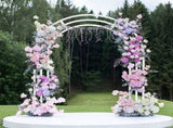 Heavy Strong Metal Wedding Arch Garden Arbor Floral Backdrop Stand Indoor Outdoor V767-HQ-ZJ133