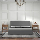Milano Sienna Luxury Bed with Headboard - Grey No.28 - King Single ABM-10002032