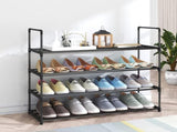 4-Tier Stainless Steel Shoe Rack Storage Organizer to Hold up to 20 Pairs of Shoes V178-84995