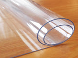 Clear Table Protector, 1.5mm Thick 24 x 48 Inch Desk Protector Mat Clear, Waterproof Plastic Table V1258-DP02-C-1313