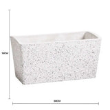 Imitation Stone Concrete White Stone Rectangle Planter 50cm V637-DP12110050