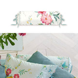 PIP Studio Fleur Grandeur White Neck Roll Cushion V442-HIN-NECKROLL-FLEURGRANDEUR-WHITE-NK