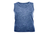MERINO SKINS Mens Classic Round Neck Tank Singlet Thermal Top - French Navy V563-MS-CLA-MRNTANK-FNVY-XS