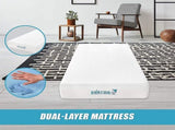 Single 25cm Gel Memory Foam Mattress Dual-Layered Comfort with CertiPUR-US Certified Foam V63-821921