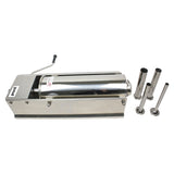 Pronti 5L Sausage Stuffer Stainless Steel with 4 Filling Tubes - Horizontal SSG-STR-HTL-5L