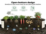 Green Fingers Raised Garden Bed 2 Pack Galvanised Planter Box Rust Resistant 120x60x30cm White GB-OVAL-1206030-WHX2