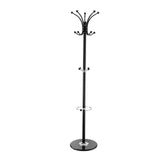 Freestanding Coat Rack, Metal Coats Rack Stand with Umbrella Holder, Stable Marble Base & 14 Hooks, V952-YMJDSJJSSCP01JCLY001V0