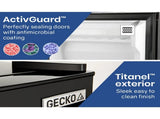 GECKO 125L Portable Upright Fridge, 12V/24V for Motorhome, Caravan, Silver V219-CAPFFRGEKA13S