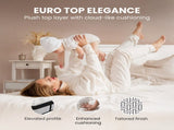 KINGSTON SLUMBER RelaxMax 31cm Double Mattress, Medium, Euro Top, 5-Zone, Pocket Spring, Knitted V219-BEDMATKSST3A