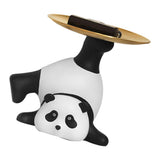 Panda Serving Tray Keys Wallets Fruit Holder Storage Ornament Home Office Table Decor Sculpture V1294-YM0703-3115230050211