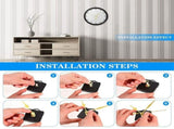 50Pcs DIY Silent Movement Mechanism Spindle Hands Sets Wall Quartz DIY Clock Movement Mechanism V1366-AZ2-W-14515