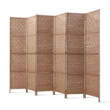 Artiss 6 Panel Room Divider Screen 245x170cm Woven Natural RD-C-8001-6P-NT