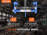 Manual Trolley, 0.5 Ton Load Capacity Push Beam Trolley with Dual Wheels, Adjustable for I-Beam V952-FZSTXC05T2555HYFGV0