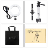 Live Broadcast Dual Phone Bracket & 6.2 Inch Led Ring Light Kit With Tripod Mount PRL-4303TKP