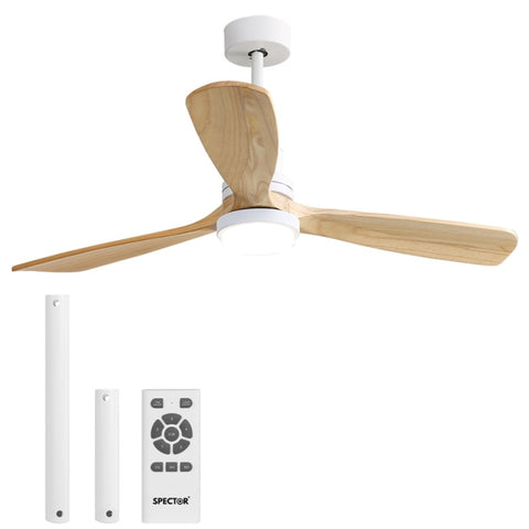 Spector Ceiling Fan 52'' DC Motor Wood Natural FAN1007-NT