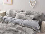 Grey Plush Coralie Dream Quilt / Doona / Duvet Cover set V745-AQ030155Q3