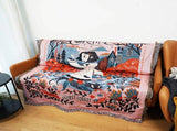 Gothic-Style Line Blanket - Multi-Use Design 160*220cm V888-ELOSUNG28717