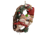 Christmas Wreath Fadeless Durable Joyful Vibes Rich Bright Colors Grapevine Wreath for Door Window V1294-YM0512-3115220135111