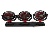3 Heads Cooling Fan with Phone Holder Powerful Airflow Portable Electric Fan for Car Truck Stable V1294-YM0901-3113250083012