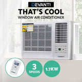 Devanti Window Air Conditioner 1.7kW WAC-05C-WH