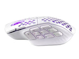 SOLAKAKA Wireless MMO Gaming Mouse 16 Buttons Bluetooth 24000 DPI RGB XFF3-MSSM809P-WH