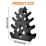 Coral Style Iron Dumbbell Storage Rack, Multi Tiered Weight Holder for Home Gym Fitness Equipment, V1366-AZ2-W-14855